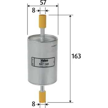 Palivový filtr Palivový filtr VALEO 587140