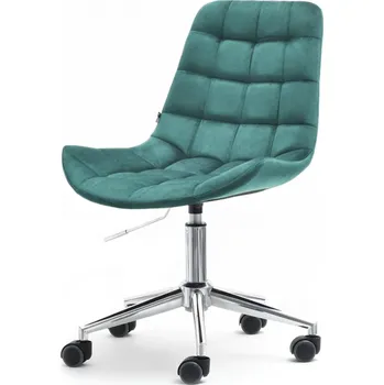 Otočná židle EDINA - zelená / chrom