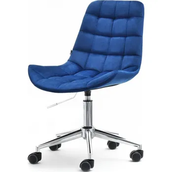 Otočná židle EDINA - tmavě modrá / chrom