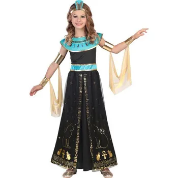 Karnevalový kostým Dívčí kostým Kleopatra s modrými detaily - Pro věk 10-12 let
