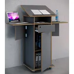 VCM Stůl „Salia L“, antracit 496695