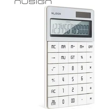Kalkulačka Kalkulator biurowy Nusign ENS041 12-cyfrowy wyświetlacz biały, Deli
