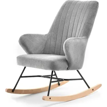 Křeslo Houpací křeslo DANKO - šedé / černé / buk