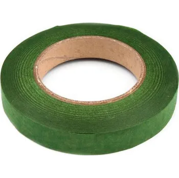 Floristická páska šíře 12 mm, velké, 5 zelená sv.