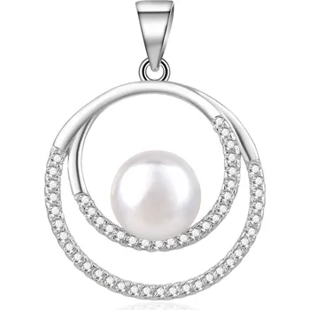 Přívěsek Půvabný stříbrný přívěsek s říční perlou AGH645PL Beneto