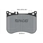 Sada brzdových destiček, kotoučová brzda PAGID T3146N