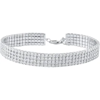 Náramek Stříbrný tenisový náramek Syeda s Brilliance Zirconia