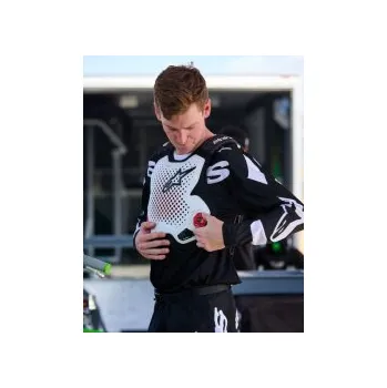 Motocyklový chránič hrudi a pátěře Airbagová Vesta Alpinestars Tech-Air® MX System White, Velikost S