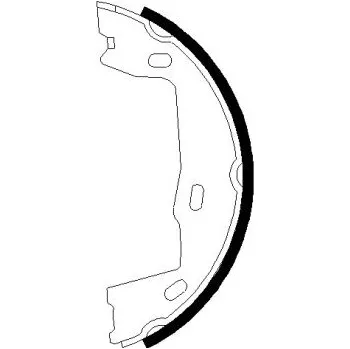 Brzdová čelist Sada brzdových čelistí, parkovací brzda PAGID H8540N