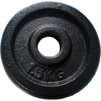 Fitness Litinový kotouč (závaží) na činky - 25mm 1,5kg