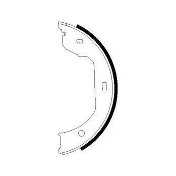 Brzdová čelist Sada brzdových čelistí, parkovací brzda PAGID H9505N