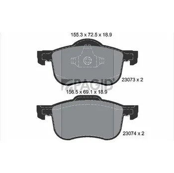 Brzdová destička Sada brzdových destiček, kotoučová brzda PAGID T1189N