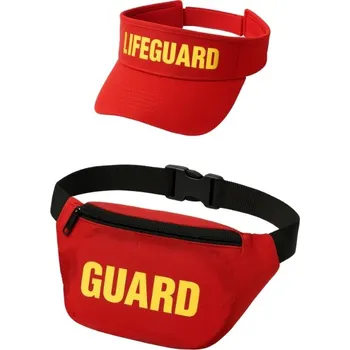 Karnevalový doplněk Set Pobřežní hlídka – ledvinka a kšilt Guard