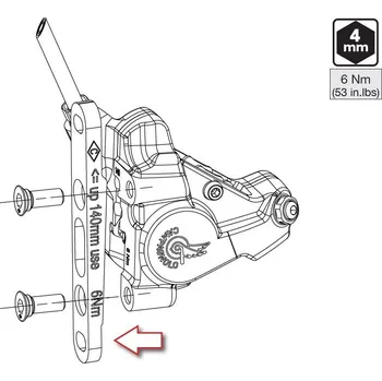 Sport Brzbový adaptér Campagnolo přední vč. šroubů