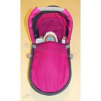 Dětské zboží Peřinky do kočárku pro panenky Sytě růžová 27x40, 25x20 cm