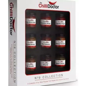 Omáčka Degustační set chilli: 9 chilli mash omáček