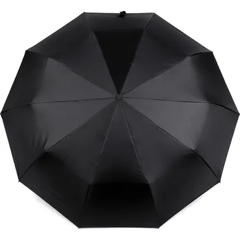 Deštník Skládací deštník s led světlem v rukojeti, velké, 1 černá