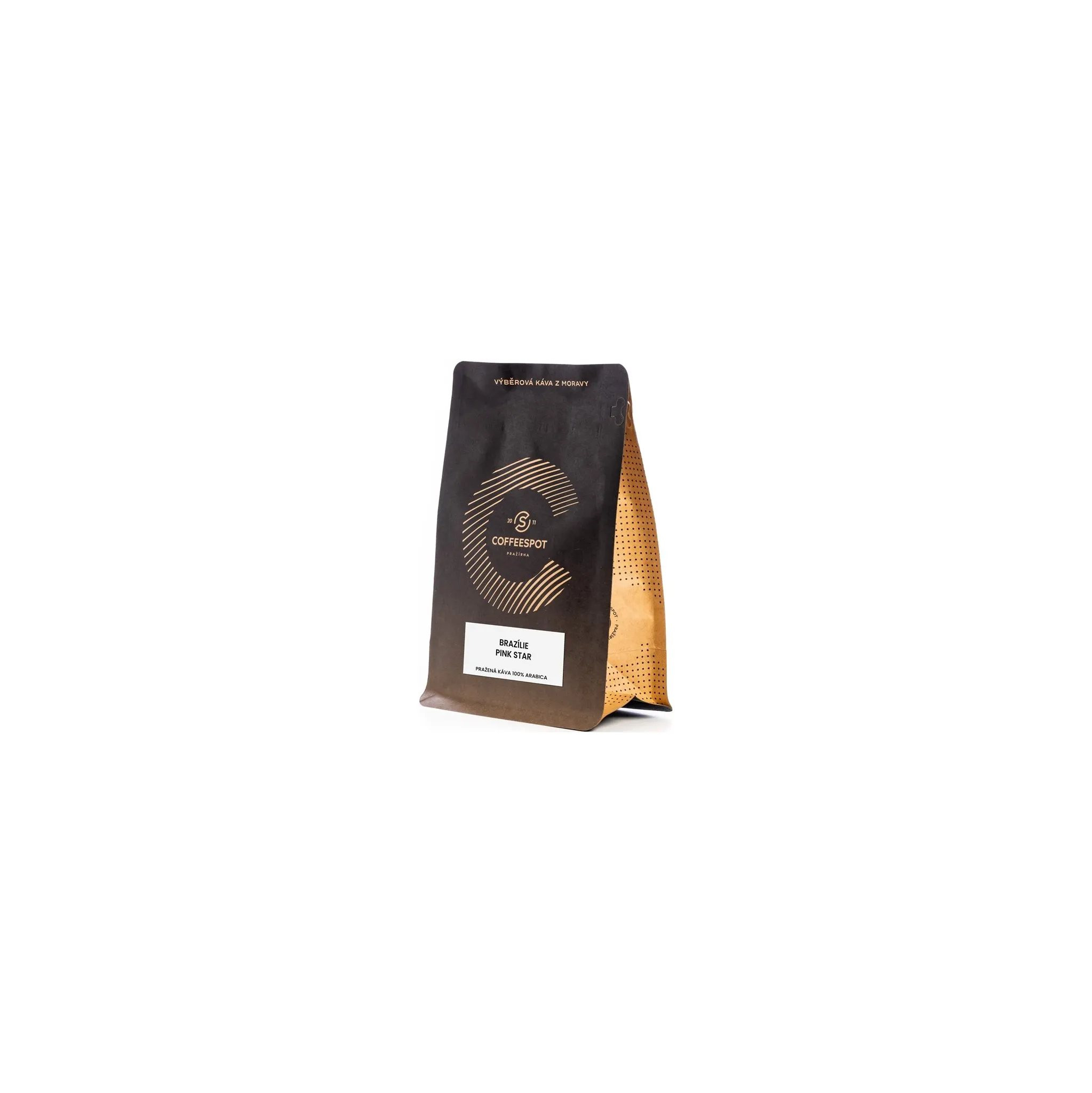 Fotografie 2 - Káva Coffeespot Brazílie Pink Star Scr. 19 zrnková 250 g