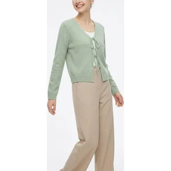 Dámská móda Sinsay - Kardigan se zavazováním vpředu - zelená - 750IV-70M - 750IV-70M-L