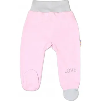 Kojenecké oblečení Baby Nellys Kojenecké polodupačky, růžové - Love | Velikost koj. oblečení: 74 (6-9m)