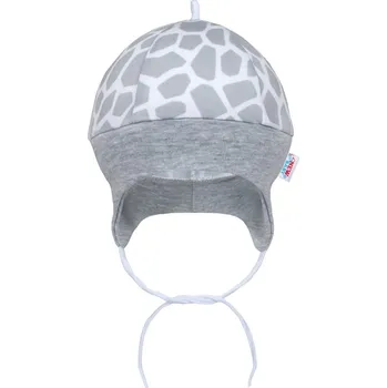 Kojenecké oblečení NEW BABY Kojenecká bavlněná čepička New Baby Žirafa | Velikost: 56 (0-3m)