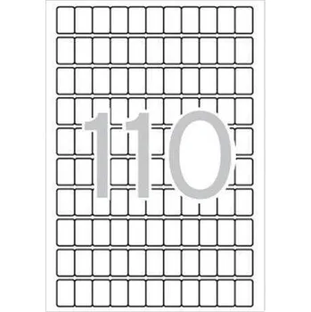 Speciální papír Etikety, zaoblené rohy, 12x18 mm, 1650 ks/bal., A5, APLI