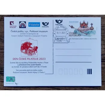 Poštovní známka ČR dopisnice, Den české filatelie, r. 2023
