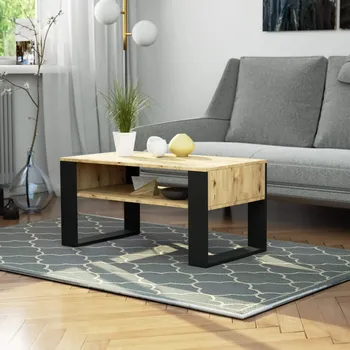 Konferenční stolek Konferenční stolek TYVREN - dub artisan / černý