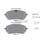 Sada brzdových destiček, kotoučová brzda PAGID T2944N