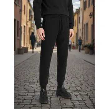 Pánské kalhoty Sinsay - Teplákové joggery - černá - 1957O-99X - 1957O-99X-S-8