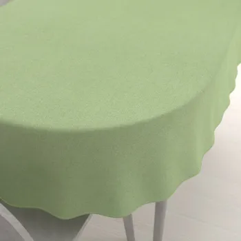 ubrus Dekorační oválný ubrus BKW-252 Světle zelený žíhaný 50x100 cm