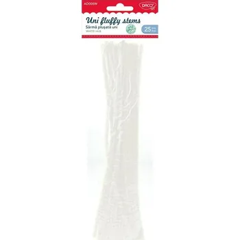 Hobby drát Chlupaté drátky, 30cm, 1ks - bílé