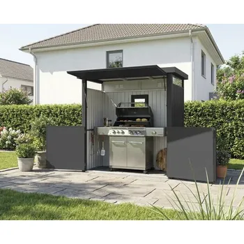 Zahradní altán Grilovací altán Konsta kovový 230x113x222cm antracit