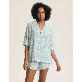 Pánské pyžamo Henderson Dámské pyžamo 44482 Estes kr/r S-3XL pruhované bledě modrá L