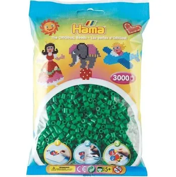 Dětské navlékací korálky Koraliki Midi zielone w woreczku (3000szt.), Hama