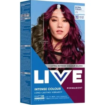 Barva na vlasy Schwarzkopf Live Intense Colour Permanent barva na vlasy L76 ultra fialová