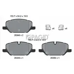 Sada brzdových destiček, kotoučová brzda PAGID T4301N