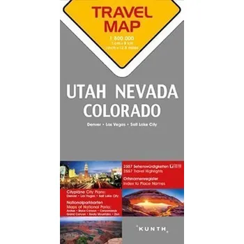 Kniha Utah / Nevada / Colorado 1:800T Travel