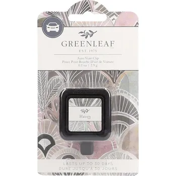 Osvěžovač vzduchu Greenleaf - vonný clip do auta Haven, 3 g