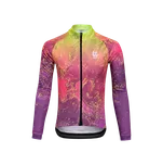 KALAS MOTION Z6 | Cyklistický dres dlouhý rukáv | Neon Lava Blend | JUNIOR | Velikost: 146