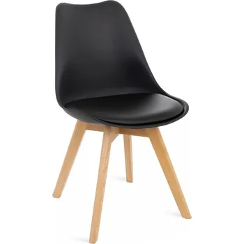Jídelní židle Jídelní židle SARSAR, černý plast/masiv buk + vyzvednutí ZDARMA
