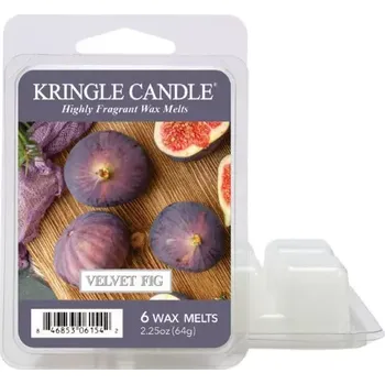 Vůně do bytu Kringle Candle – vonný vosk Velvet Fig, 64 g
