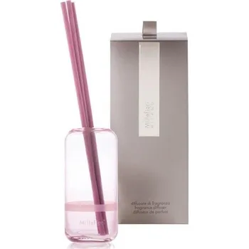 Penál Millefiori Milano Air Design Difuzér skleněný Pouzdro Pink + krabička, 250ml