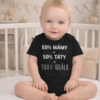 Kojenecký body Body 100% IDEÁLU - MODRÁ Barva: Černá, Velikost: 68-80 (6-12 měsíců)