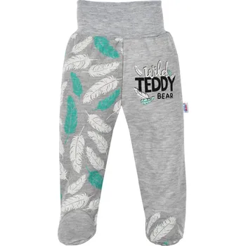 NEW BABY Kojenecké bavlněné polodupačky New Baby Wild Teddy | Velikost: 56 (0-3m)