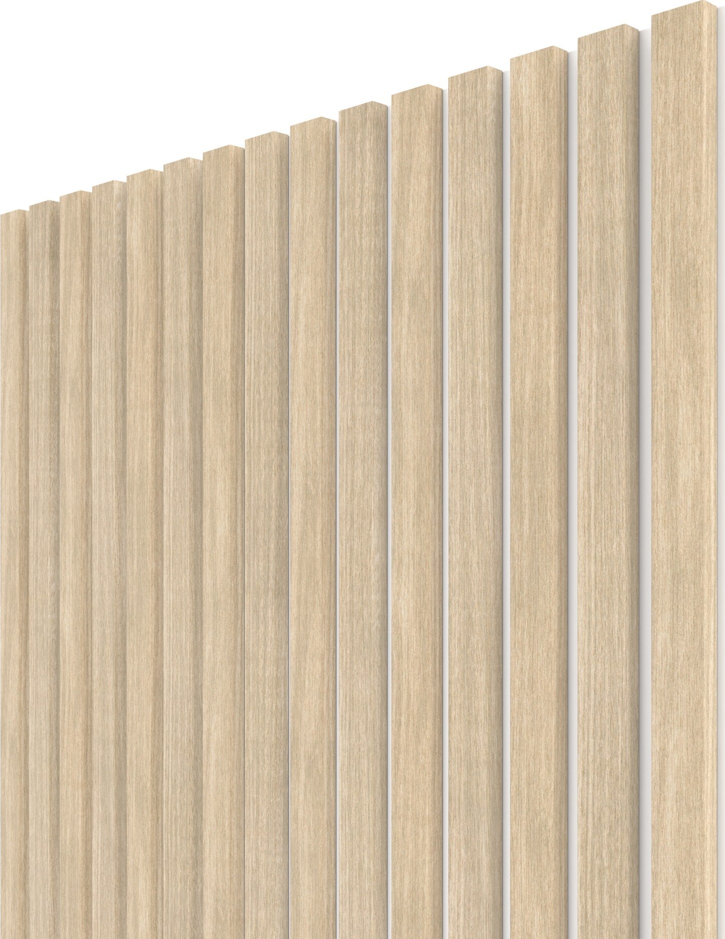 Akustický panel WALL CONCEPT Dub šedý, bílý filc + MDF, 2750x604x21 mm, 1,66 m2
