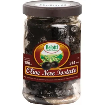 oliva Belotti Pražené černé olivy 314ml