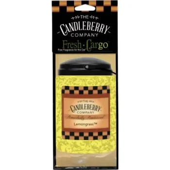 Vůně do auta Candleberry - vonná visačka do auta, Lemongrass