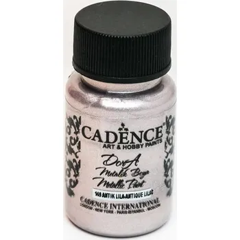 Metalická akrylová barva Cadence Dora Metalic - vintage fialová / 50 ml