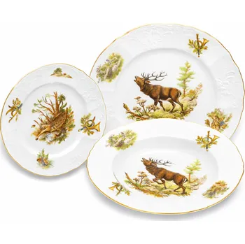 Sada nádobí Thun 1794 BERNADOTTE talířová souprava myslivecká 18 dílná